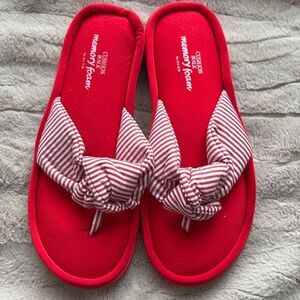Avon cushion walk memory foam flipflops